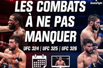 Les combats UFC à ne pas manquer en 2026