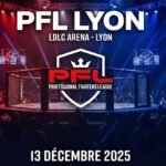 Affiche de l'évènement sportif de MMA le PFL Lyon, le 13 Décembre 2025