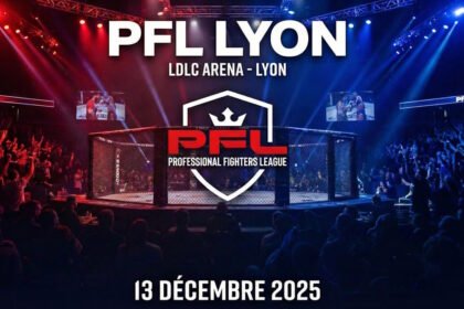 Affiche de l'évènement sportif de MMA le PFL Lyon, le 13 Décembre 2025