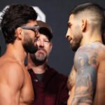 Topuria vs Tsarukyan Face off