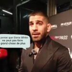 Ilia Topuria en interview qui dit : Je pense que Dana White ne peut pas faire grand-chose de plus. Cela en rapport avec le combat contre Makhachev