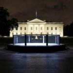 La cage de l'UFC devant la maison blanche