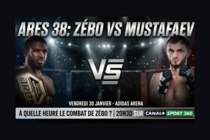 Affiche Zébo vs Mustafaev le 30 Janvier 2026 à Paris pour l'Ares 38
