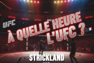 A quelle heure UFC Strickland vs Hernandez