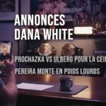 Annonces Dana white, Prochazka vs Carlos, Ulberg, Alex Pereira monte en poids lourds