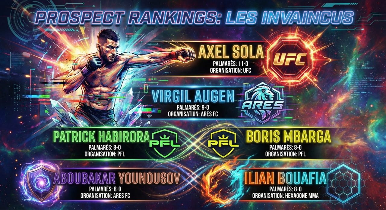Classement des plus gros espoirs francophones en MMA
