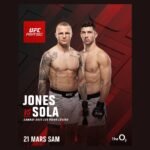 Affiche Axel Sola vs Mason Jones à L'UFC Londres le 21 Mars
