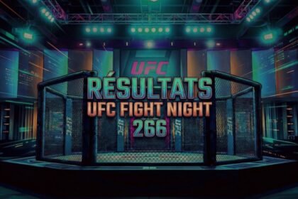 Affiche avec texte : Résultats UFC Fight Night 266