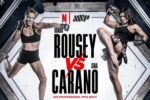 Affiche du combat prévu le 16 Mai entre Ronda Rousey et Gina Carano