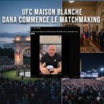 UFC Maison Blanche : Dana white démarre la carte des combats