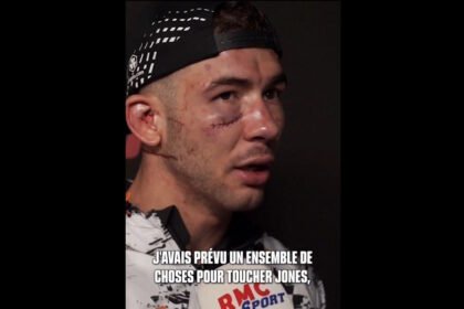 Réaction Axel Sola lors de l'interview RMC Sport après son combat contre Mason Jones