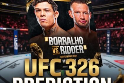 Pronostic Borralho vs De Ridder : L'analyse complète du Co-Main Event de l'UFC 326