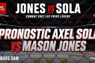 Pronostic Mason Jones contre Axel Sola pour L'UFC à Londres le 21 mars