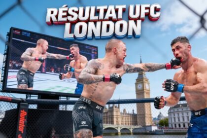 Photo de Mason Jones qui donne un direct du gauche à axel Sola lors de l'UFC London du 21 Mars 2026