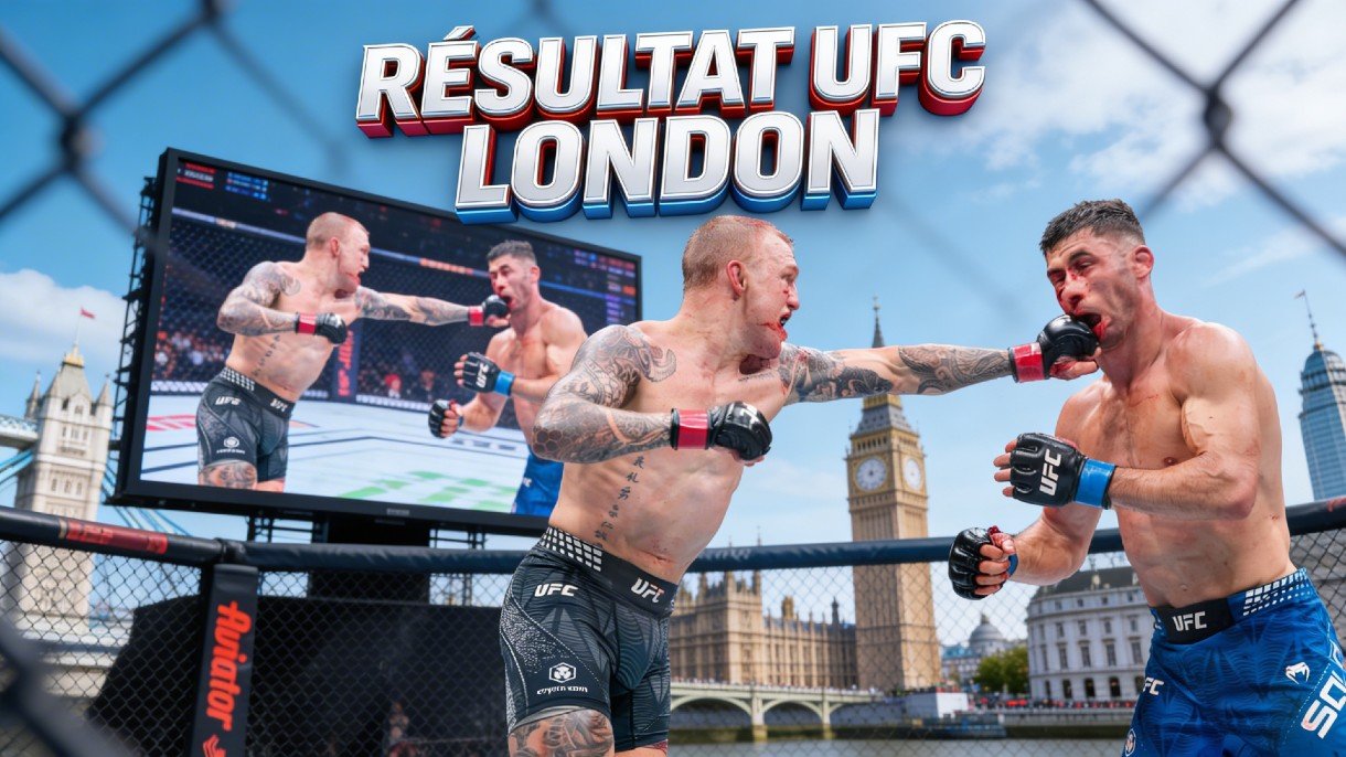Photo de Mason Jones qui donne un direct du gauche à axel Sola lors de l'UFC London du 21 Mars 2026