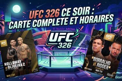 UFC ce soir : Holloway vs Oliveira et Borralho vs De Ridder pour l'UFC 326