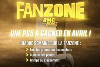 Fanzone par RMC Sport, en Avril une ps5 à gagner grâce à vos pronostics