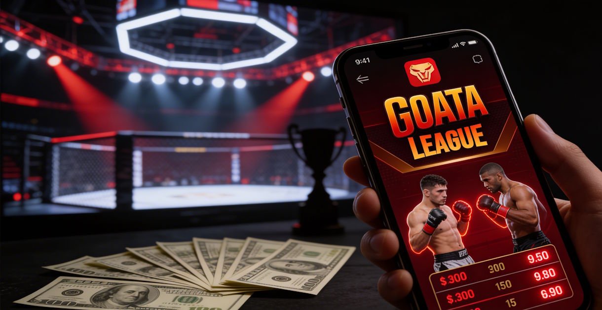 Affiche de la saison 2 de la "GoataLeague" la ligue de pronostic UFC gratuite