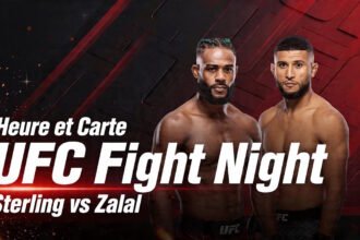 Heure et carte UFC Fight Night 274 Sterling vs Zalal