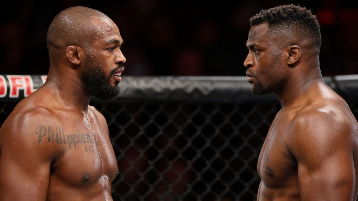 Jon Jones face à Francis Ngannou