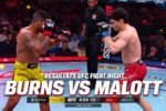 Résultats UFC Burns Malott