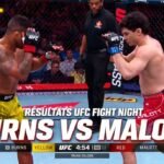 Résultats UFC Burns Malott