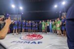 Equipe de France et Irlande de MMA dans la cage de l'évènement MMA League Elite à Ondres le 9 Mai 2026
