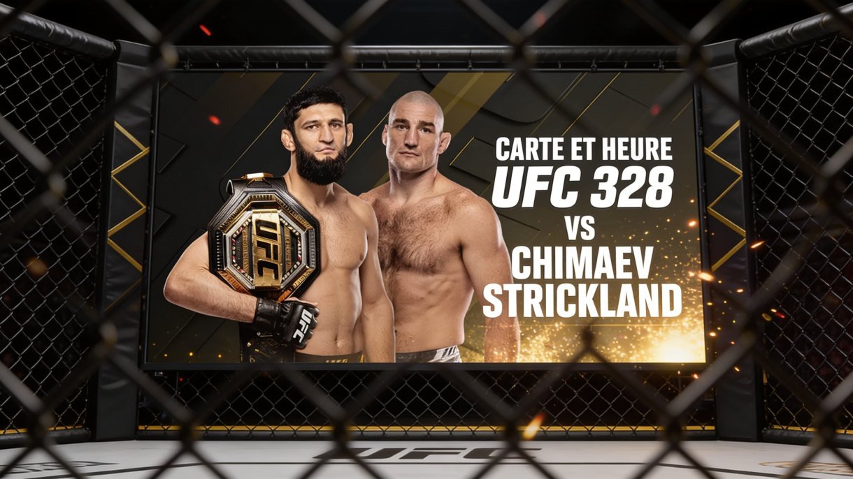 Carte et heure UFC 328 Chimaev vs Strickland