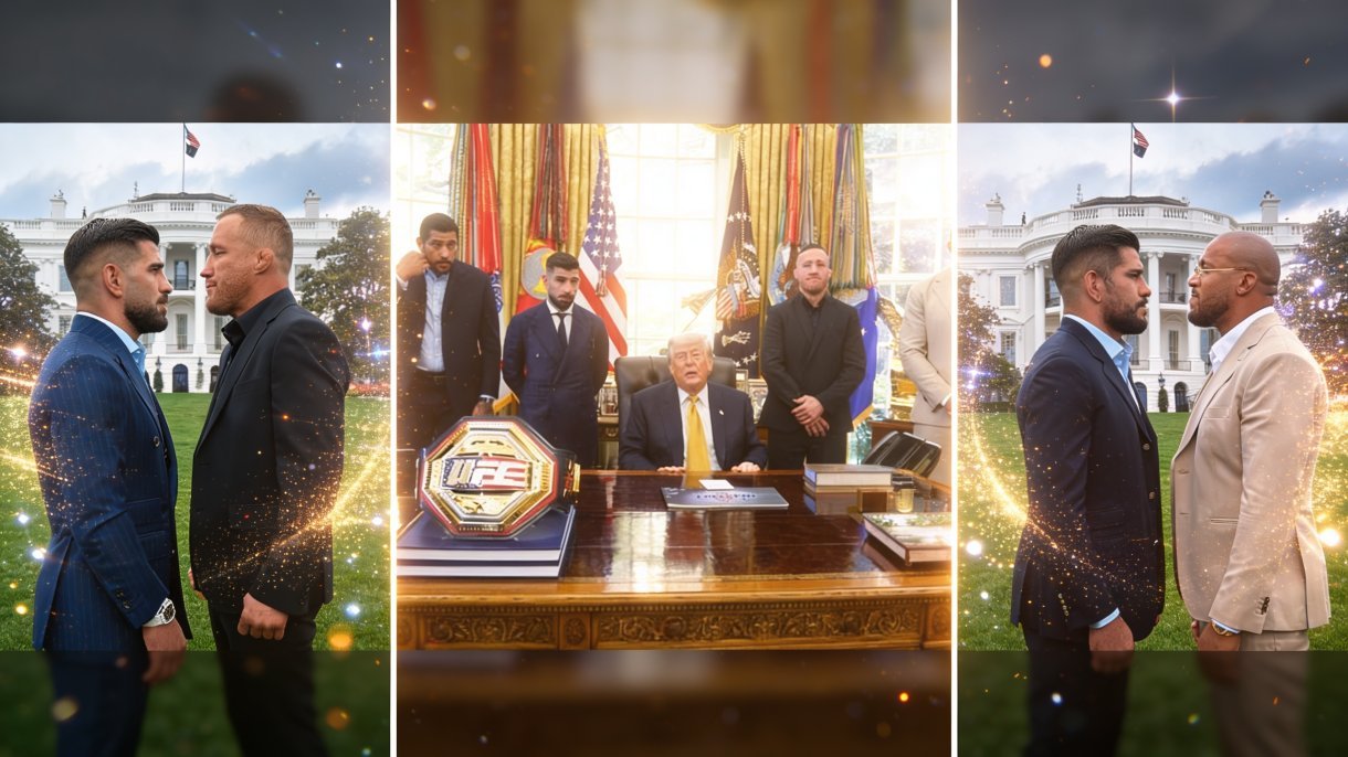 Faceoff UFC Maison Blanche, discours de Trump