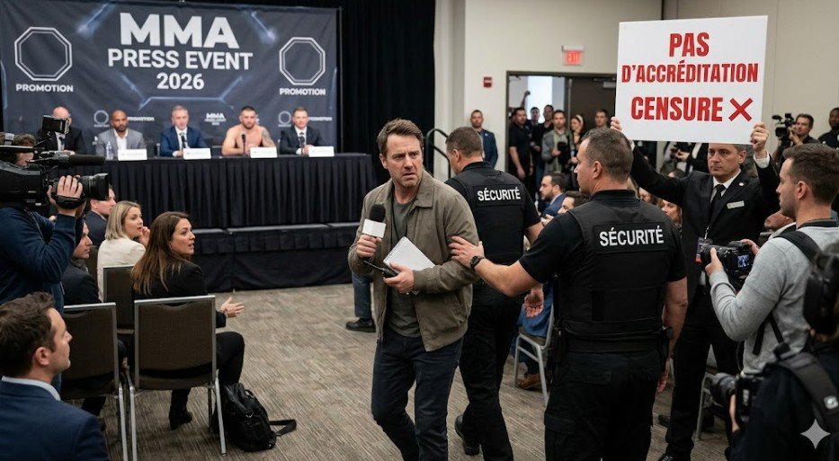 MMA Time viré de la conférence de presse du PFL Bruxelles