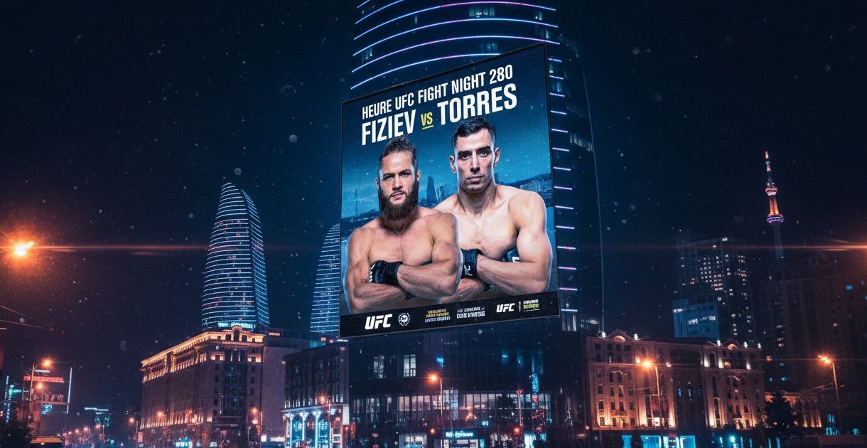 Affiche heure UFC Fight Night 280 Fiziev vs Torres