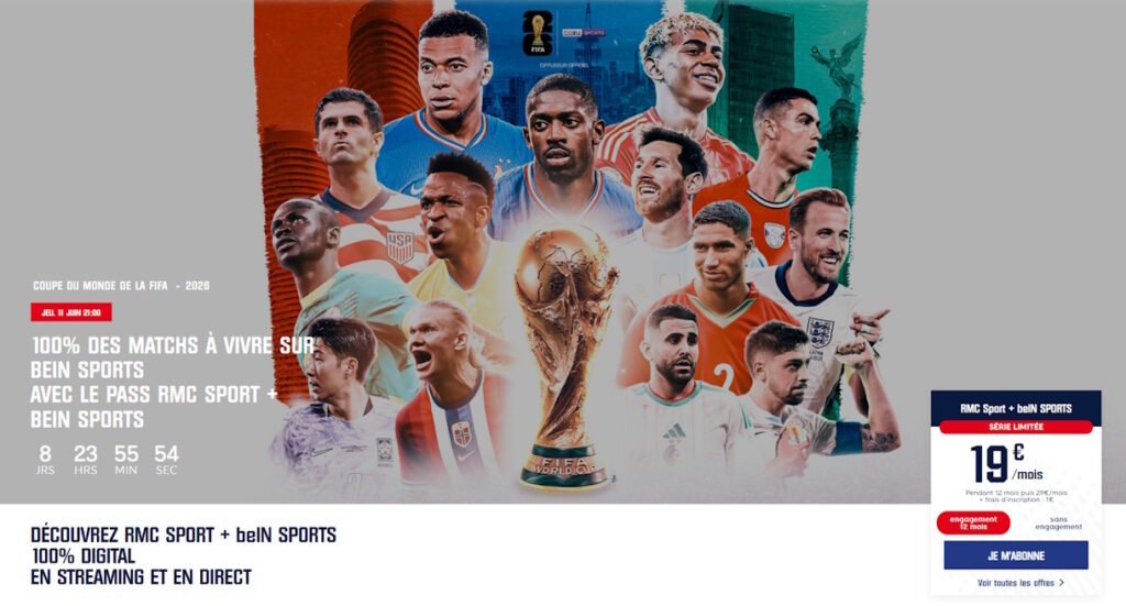 Regarder l'UFC et la coupe du monde avec l'offre Pass RMC Sport + Bein Sport