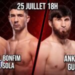 Carte et heure UFC Ankalaev vs Guskov et Axel Sola vs Bonfim