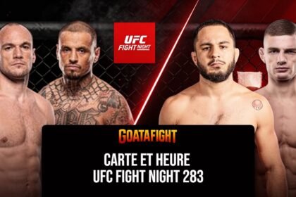 UFC Belgrade carte et heure