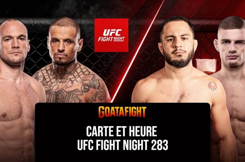 UFC Belgrade carte et heure