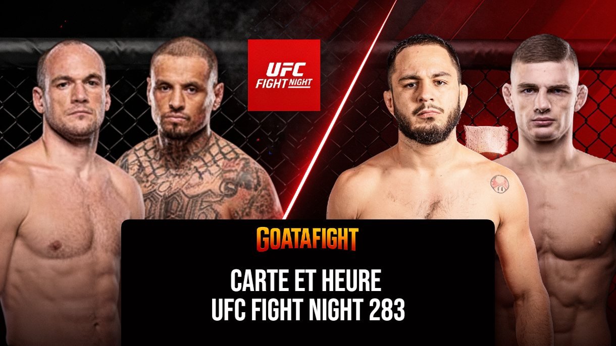 UFC Belgrade carte et heure