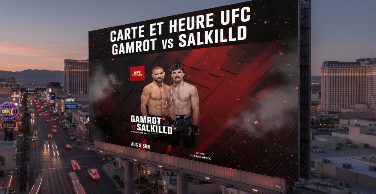 Carte UFC Fight Night Gamrot vs Salkilld