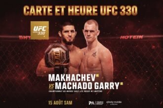 UFC 330 carte et horaires
