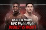 carte UFC Buckley vs Malott