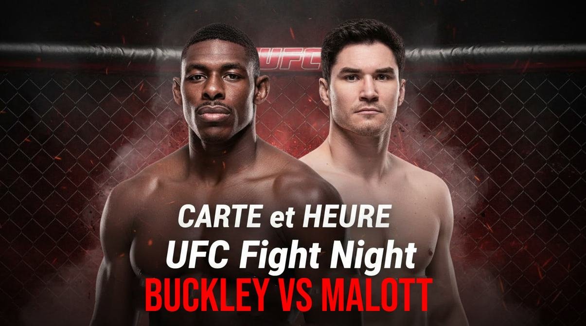 carte UFC Buckley vs Malott
