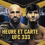 heure et carte UFC 333
