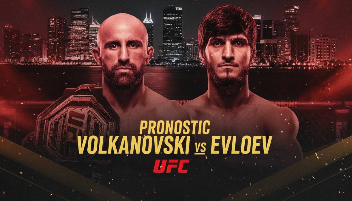 pronostic Volkanovski vs Evloev UFC 333