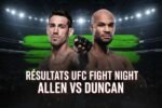 Résultats UFC Allen vs Duncan