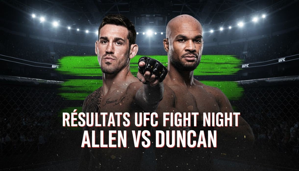 Résultats UFC Allen vs Duncan